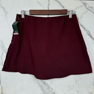 ‼️Brand New‼️ Wild Fable Burgundy #Bodycon Mini Skort with Side Zipper